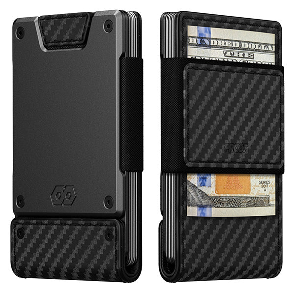 PROOF Wallet | The Oracle | Black Carbon Fiber & Dark Gunmetal